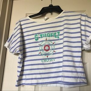 Vintage St Tropez Crop Top